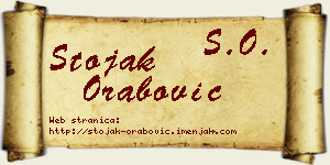 Stojak Orabović vizit kartica